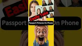 How to Take Passport Photos with Your Phone (DIY) #fyp #viralvideo #shorts #howto