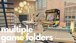 PLAYING WITH MULTIPLE GAME FOLDERS [with CC versus without CC!] | Sims 4 Tutorial