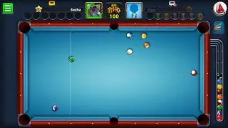 8 Ball Pool - One kick - 4 Balls. Good Game for Beginners