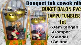 DIY BUKET BALON PVC || Kado buket kekinian