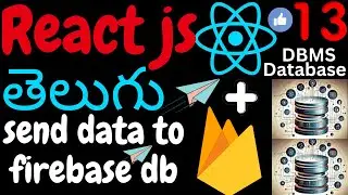 How to send data to firebase database in telug 
