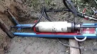 Горизонтальная забивка стержня