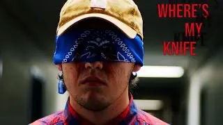 A woman stumbles upon a man with no eyes and he has a question for her... | Where's My knife