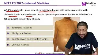 NEET PG Recall Question 2022 - Spontaneous Bacterial Peritonitis - Internal Medicine