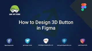 How to design 3D Button in Figma  | Designing | Game App Studio