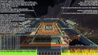 Minecraft 1.23.4 benchmark on Asahi Linux with OpenGL 4.6 drivers