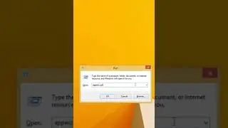 How to open control panel in windows?