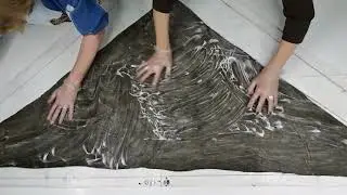 Nunofelted shawl with O Tkachenko and N Kondrasheva. Great idea for recycling.