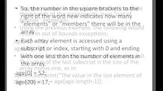Arrays in Java