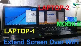 Extend Laptop Screen Over Wifi To Smartphone or  Laptop || Without Cable || SPACEDESK
