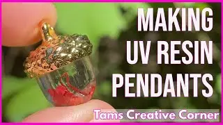 EASY and Fun UV RESIN DIY Acorn Pendant & Fairy Garden in a Bottle Keychain!  @Tams Creative Corner