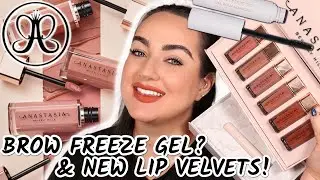 NEW ANASTASIA LIP VELVET LIQUID LIPSTICKS &  BROW FREEZE GEL REVIEWED!