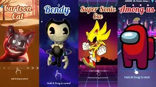 Cartoon Cat - Tiles Hop | Bendy - Beat Jumper | Super Exe - Smash Color | Among Us - Beat Roller