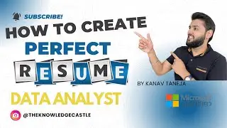 How to Create the Perfect Data Analyst Resume | 100% ATS friendly | Microsoft certified institute!