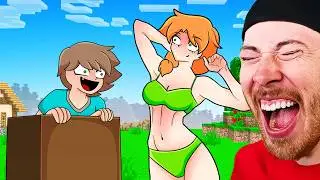 FUNNY Adventures of Alex and Steve in MINECRAFT (FUNNY)