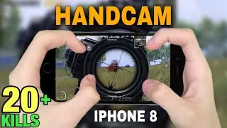 iPhone 8 PUBG Test 2022 4 Finger Claw Gyroscope | Handcam Gameplay | PUBG MOBILE #34