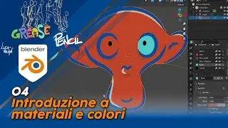 Blender 3.3 Grease Pencil - 04 - Introduzione a materiali e colori