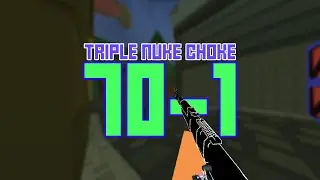 Triple Nuke choke [70-1 x2Nukes] Krunker.io Gameplay