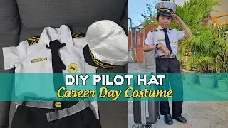 DIY Pilot Hat from Cardboards | Career Costume