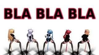 [MMD] bla bla bla miku haku rin teto neru