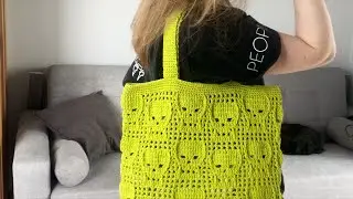 Такое я еще не вязала! Сумка с черепами😨