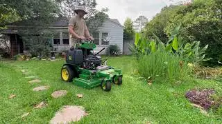 SWEET Lady needed HELP - so I mowed her OVERGROWN YARD FOR FREE