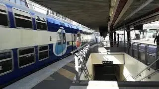 Départ d'une Z20500 en UM avec une Z20900 en gare de Choisy-le-Roi