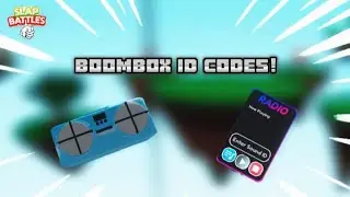 Boombox ID codes | Slap Battles Roblox