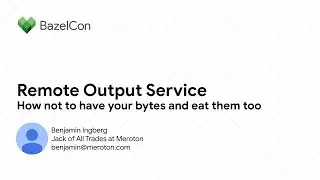 Remote Output Service - How not to have your bytes and eat them too