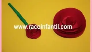 como hacer una flor de cartulina facil y original (www.racoinfantil.com)