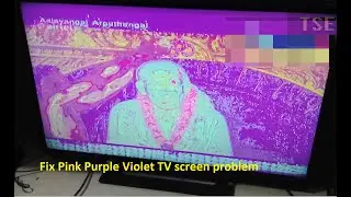 Fix Pink Purple Violet TV screen problem HDMI LED TV Sony Bravia