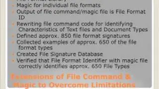 File Format Identification Technologies, William Underwood