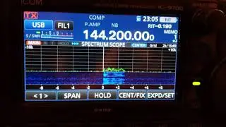 May 27, 2020 KN4ODM- Brad using Ukrainian transverter, IC 7300 and 2m Hourglass antenna