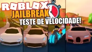 🤔 QUAL É O CARRO MAIS RÁPIDO DO JAILBREAK? TESTE INSANO! 😱