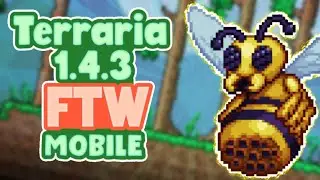A Emocionante Batalha Contra a Queen Bee! - Terraria 1.4.3 Mobile FTW (12) (+DOWNLOAD)