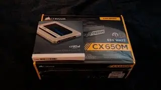 Corsair CX650M PSU & Crucial MX300 525GB SSD Unboxing & Overview