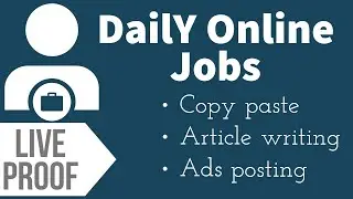500 to 1000rs online jobs||copy paste||Ads posting||article writing||work from home||