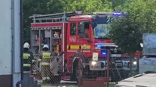 Pożar dawnej szkoły podstawowej w Górkach