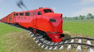 Trains Vs Potholes #7 – BeamNG Drive