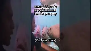 Ponzi Scheme Invitation #shorts