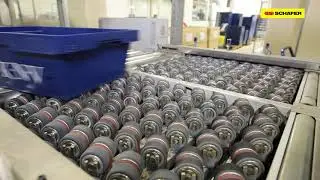 Optimized material flow with modular carton and bin conveying system | SSI SCHAEFER