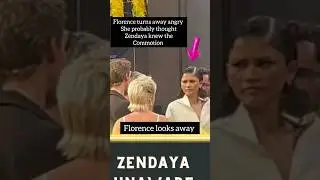 Zendaya ignore by Florence Pugh after getting hit by flying object 