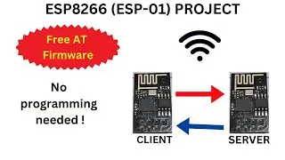 Module to Module wireless communication using AT commands (ESP8266 - ESP-01 project)