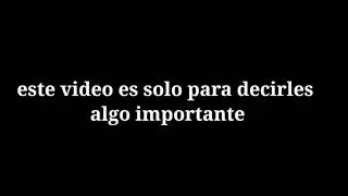Aviso!! importante 😔😓