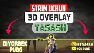 ⏭SPEED DESIGN | TELEFONDA STRIM VA VIDEO UCHUN 3D OVERLAY YASASH | DIYORBEK OFFICIAL