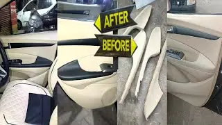 Honda City Black Door  piu Ledar  Costom  wrap