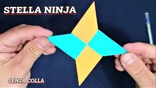 Come fare una Stella Ninja Shuriken di Carta Origami (Creativo e Originale)