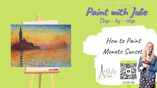 How to paint your own San Giorgio Maggiore at Dusk - step by step Monet style painting for beginners