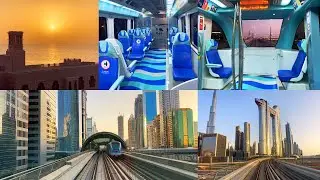 Sunset Ride on Dubai Metro in Gold Class (First Class)