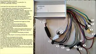 Подключение контроллера 60В 50А, Connecting a 60V 50A controller for an electric scooter